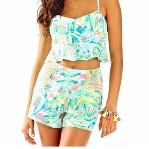 NWT Lilly Pulitzer Linnea Two-Piece Set. Sz4 Sea, Salt and sun print